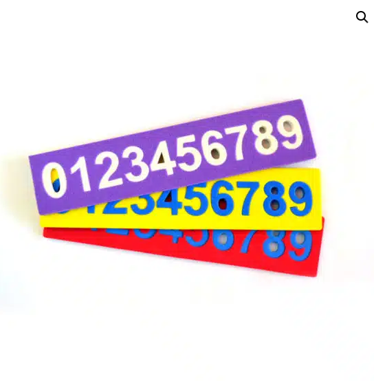 Numerais De 0 a 9 para ensino Matemática - MMP