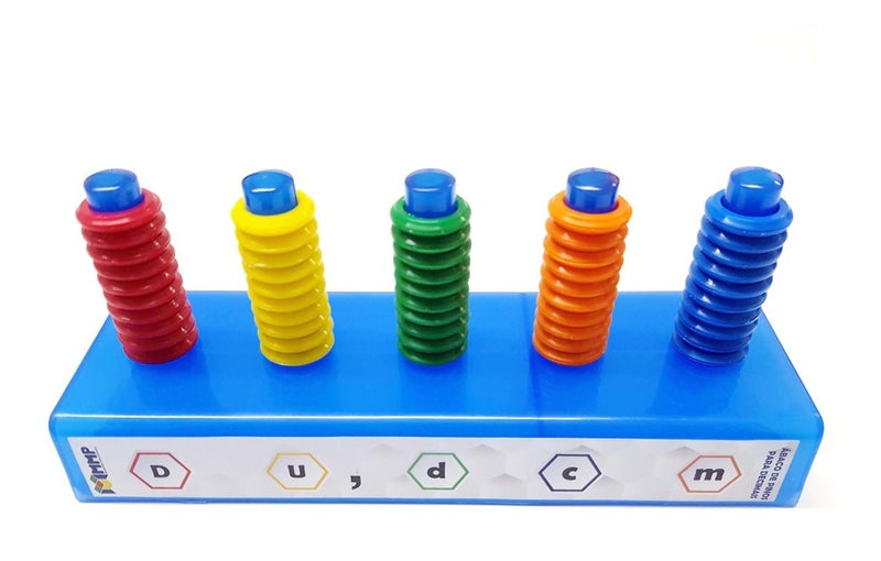 Ábaco Aberto 2 Em 1 Plástico - Numeral E Decimal - Mmp