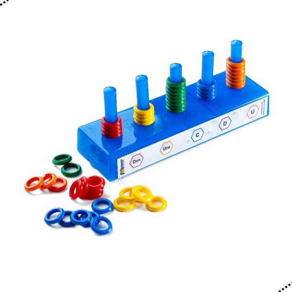 Ábaco Aberto 2 Em 1 Plástico - Numeral E Decimal - Mmp