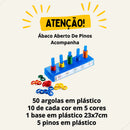 Ábaco Aberto 2 Em 1 Plástico - Numeral E Decimal - Mmp