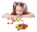 Alfabeto Móvel 65 Peças Mmp Com Livro Manipulativo - Kit Educativo Completo Para Alfabetização Aprendizado Lúdico E Criativo Ideal Para Escolas E Crianças Em Fase De Desenvolvimento