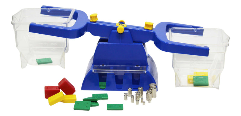 Balança Mmpesos De Equilíbrio Colorida Com Recipientes De 1000ml E 25 Pesos (plástico E Metal) | Kit Educativo Completo Para Medidas E Pesos | Ideal Para Ensino De Ciências E Matemática