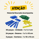 Material Dourado  Plástico Encaixável - Base 10 - Mmp