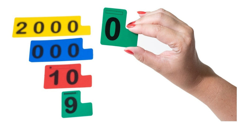 Fichas Sobrepostas 2 Em 1 - Numeral E Decimal - Aluno - Mmp