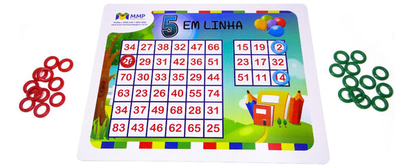 Jogo Cinco Em Linha - Jogo De Adição - Mmp