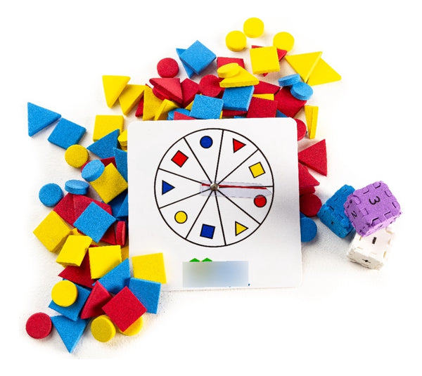 Jogo Quantidades  Formas E Cores - Estudo Da Geometria - Mmp