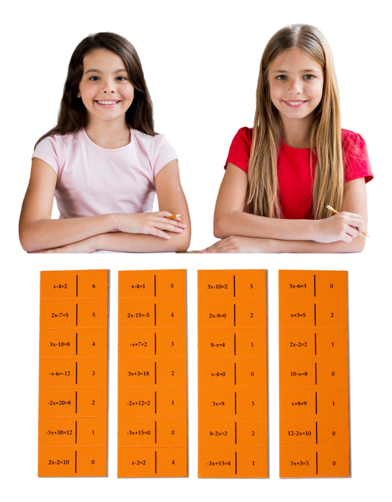 Dominó de Equações 1º Grau Educativo Em EVA C/ 28 Peças MMP