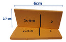 Dominó de Equações 1º Grau Educativo Em EVA C/ 28 Peças MMP