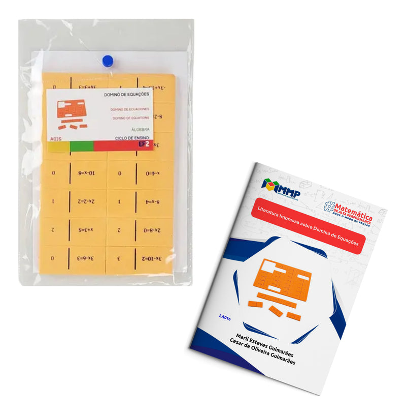 Dominó de Equações 1º Grau Educativo Em EVA C/ 28 Peças MMP