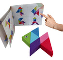 Tangram Quebra Cabeça Magnético Blocos Multicores Magneticos Educativos