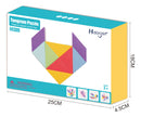 Tangram Quebra Cabeça Magnético Blocos Multicores Magneticos Educativos