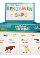 Alfabeto Animal Mangnético - Jogo E Livro Interativo Imantado Alfabetização Com Lousa Educação Infantil Mmp