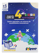 Jogando Com As 4 Operações - Livro Tabuleiro Imantado Adiçao Subtração Divisão E Multiplicação Jogo Interativo Divertido De Raciocínio Lógico Mmp