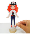 Mude Meu Look Magnético - Jogo E Livro Imantado Monte Combinações De Roupas Divertido Educação Infantil Mmp