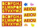 Alfabeto Móvel Em EVA  Para Alfabetização + Apostila Com 62 Peças MMP
