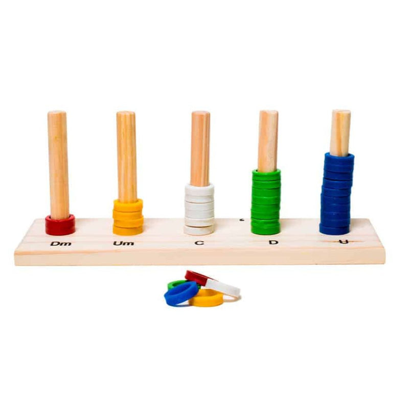 Ábaco Aberto Em Madeira Educativo MMP - Método Montessori