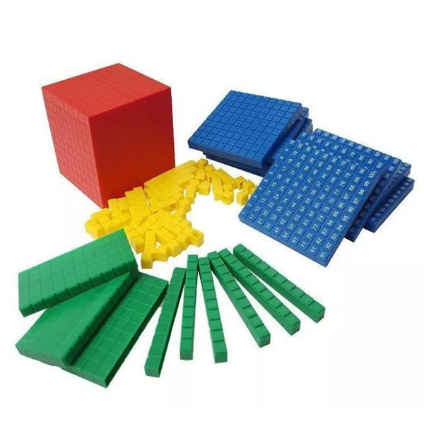 Material Dourado 611 Peças - Base 10 Decimal - Mmp