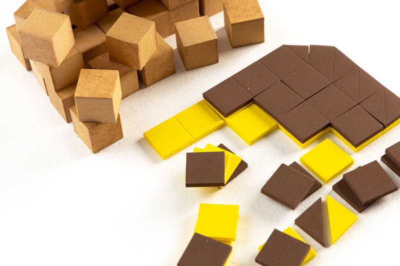 Kit Áreas e Volumes Ensino Prático de Matemática Escolar MMP