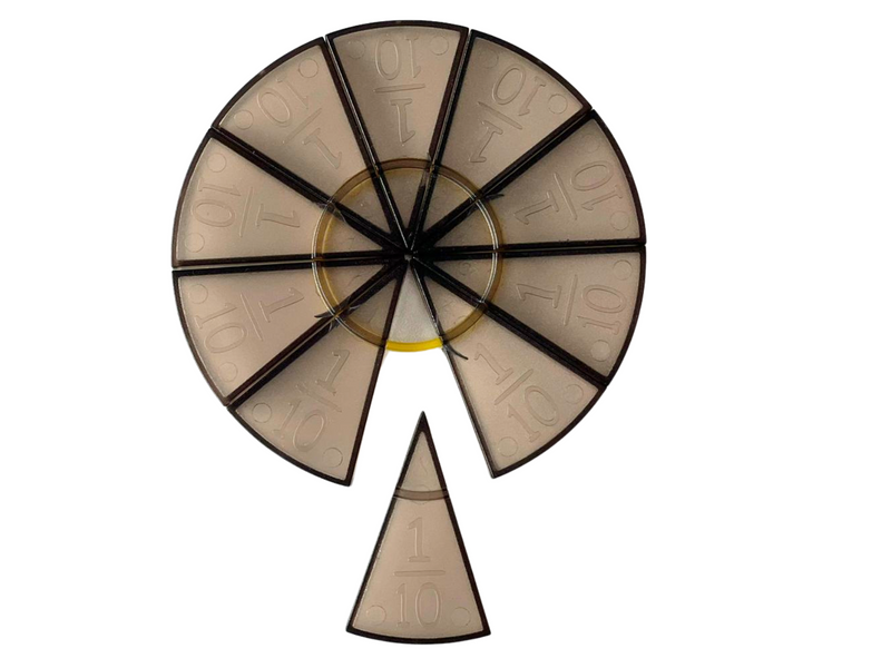 Kit Pedagógico Frações Circulares Montessori Criativo - MMP