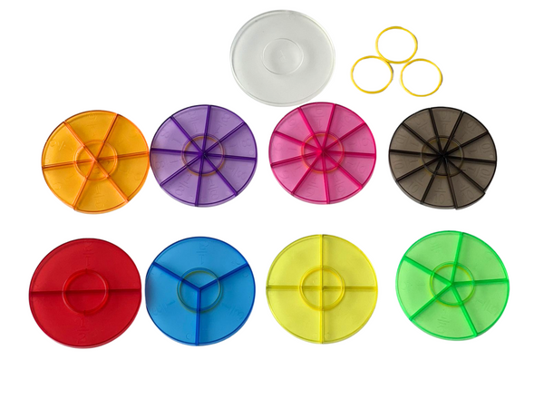 Kit Pedagógico Frações Circulares Montessori Criativo - MMP